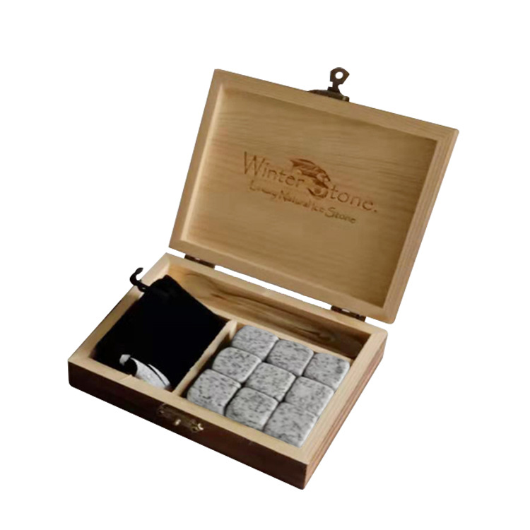 木盒带夹子3白色花岗岩