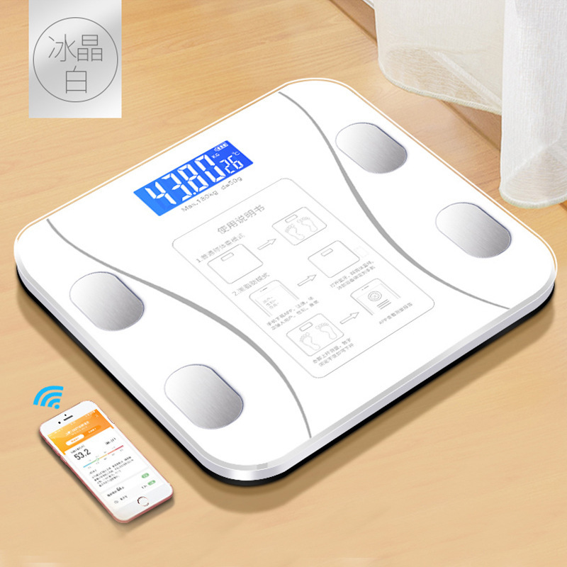 Báscula de peso precisa Báscula de grasa corporal recargable con Bluetooth inteligente Báscula electrónica Báscula de peso de cintura Peso doméstico