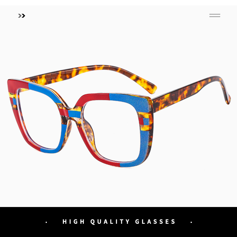 Fashion Geometric Pc Cat Eye Full Frame Optical Glasses display picture 4