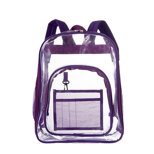 Cross-border best-selling transparent backpack waterproof PVC storage bag large capacity student school bag men and women backpack