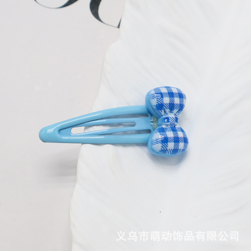 나비 리본 BB핀 블루
