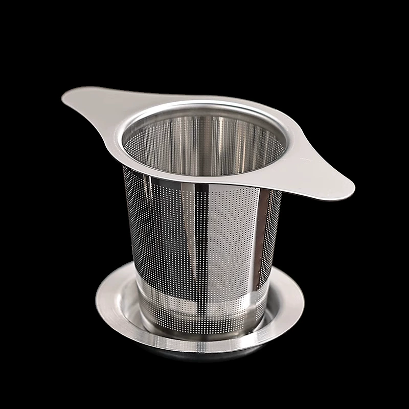 Tea set stainless steel with accessories, teapot, filter