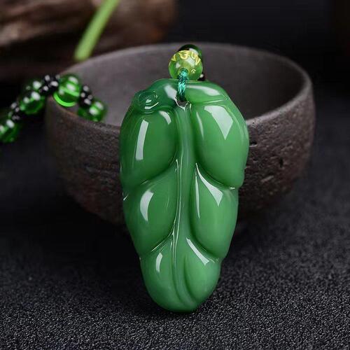 Dragon Brand Maitreya Buddha National Style Dark Green Chalcedony Necklace Guanyin Dragon Brand Pixiu Big Belly Buddha Long Sweater Chain