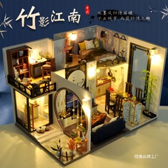 2025種類のdiy手作り小屋中国古風建築模型はおもちゃの創造的な誕生日プレゼントを組み合わせて女の子に贈る