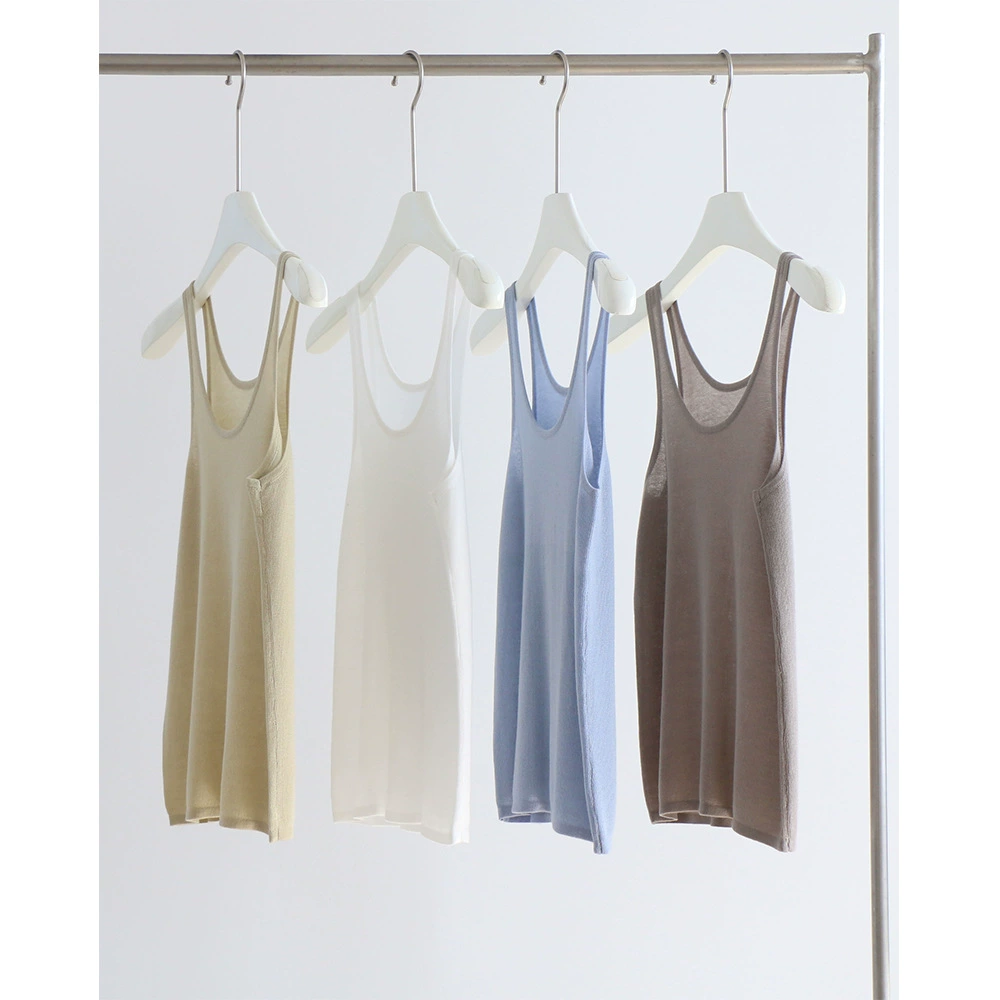 14-игольный крафт лиоцелл U-образный воротник вязаный жилет весна и лето низа Женская стройная тонкая универсальная куртка французская Новинка