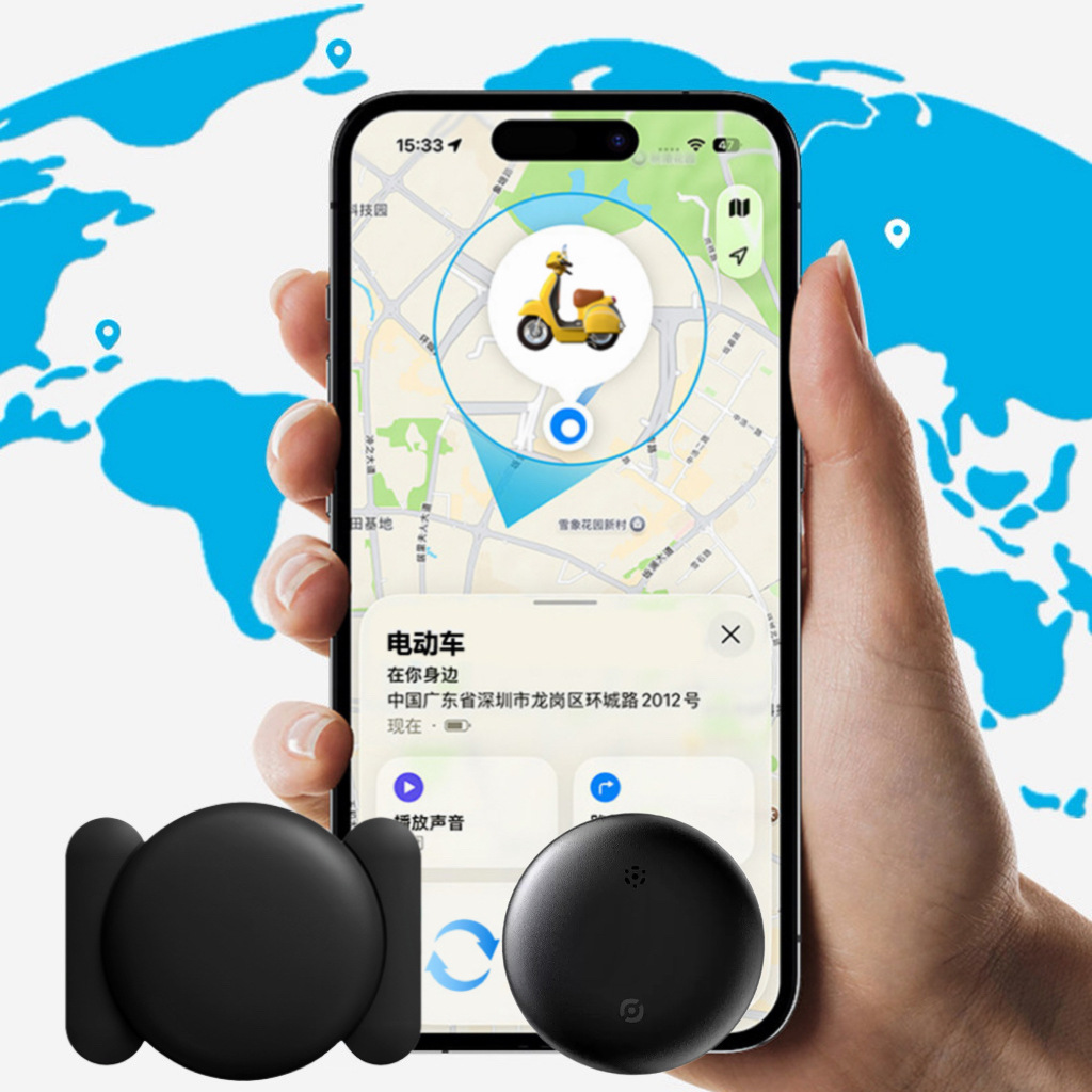 FindMy全球定位器防水电动车汽车摩托车磁吸钥匙扣追踪儿童宠物
