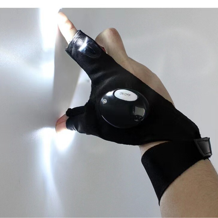クロスボーダースポット LED 懐中電灯発光釣り手袋緊急夜釣り照明手袋フィンガーライト手袋卸売|undefined