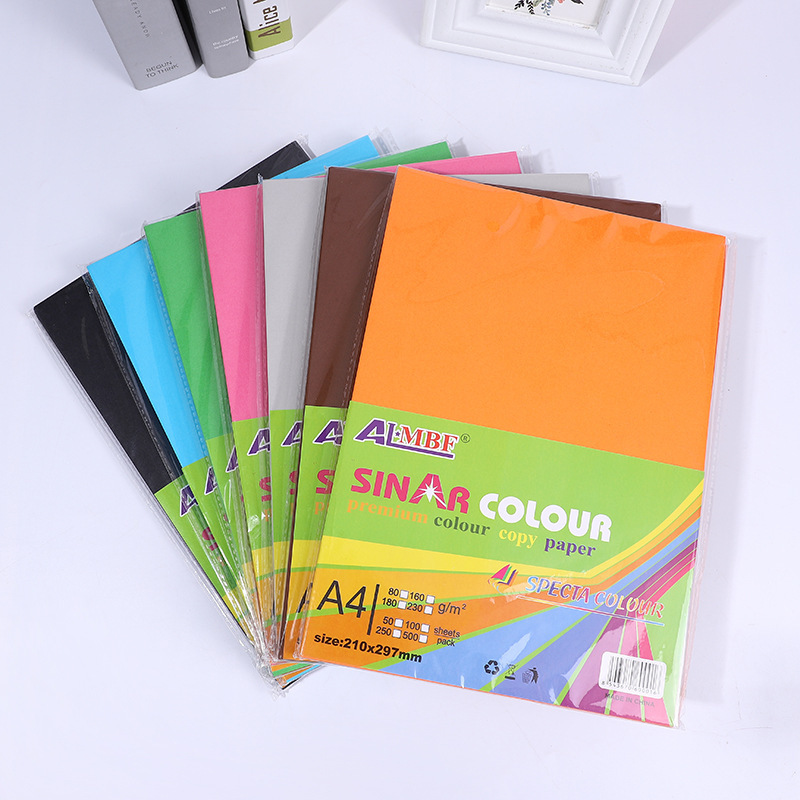 A4 papel de copia 70g100 hojas de papel para imprimir pintura suministros de oficina hechos a mano papel de origami color papel de impresión