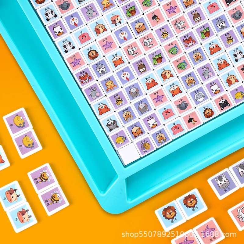 Divertido para ver y jugar padres e hijos para tocar juegos de animales puzzle juguetes de entrenamiento de pensamiento tablero de ajedrez niños