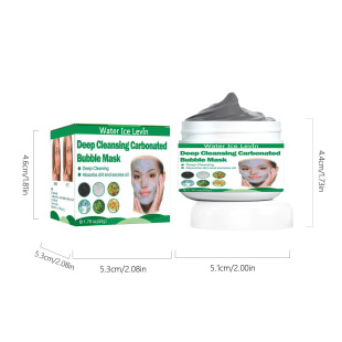 Water Ice Levin cleaning and applying bubble mask moisturizing gentle coating oxygen cleaning mud film