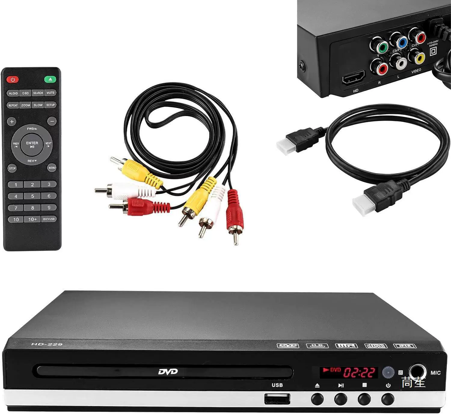Домашний DVD мини-видеопроигрыватель EVD, детский VCD-плеер, HD мини-CD плеер