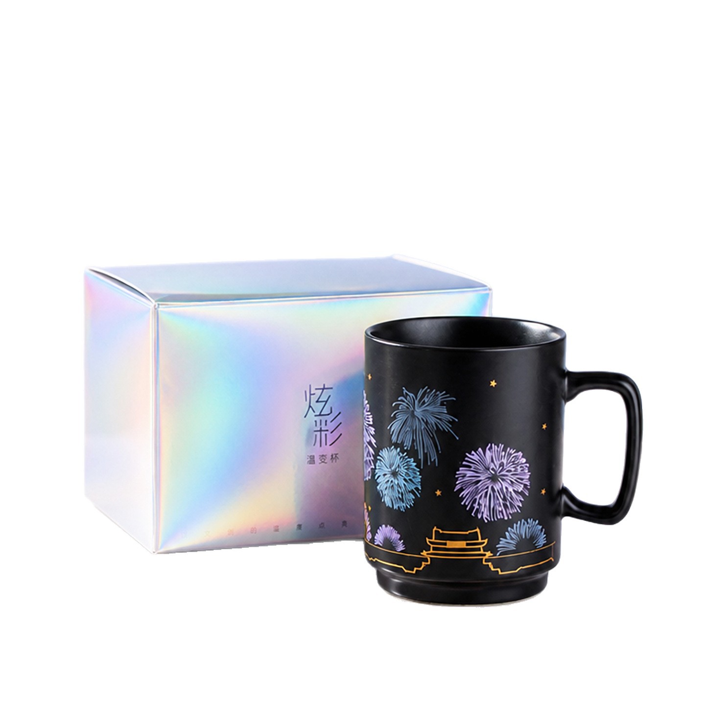 Cerámica Tao Runhui Venta al por mayor Cambio de temperatura creativo Taza de cerámica colorida Taza que cambia de color Taza Taza Regalo de mano