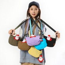 韩版ins简约睿营斜挎包休闲百搭轻便单肩包都市骑行手机包小背包