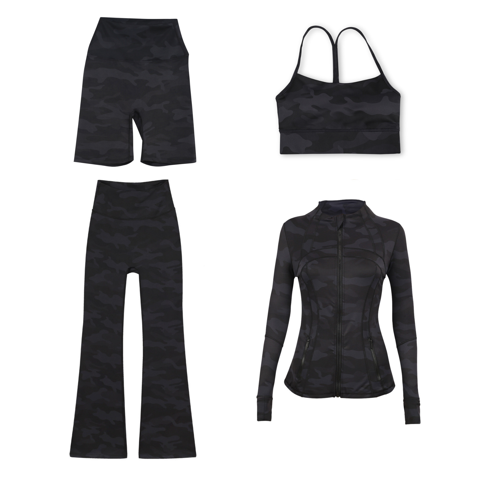 Dames sportjas en flare broek active set vierdelig_voghion.com