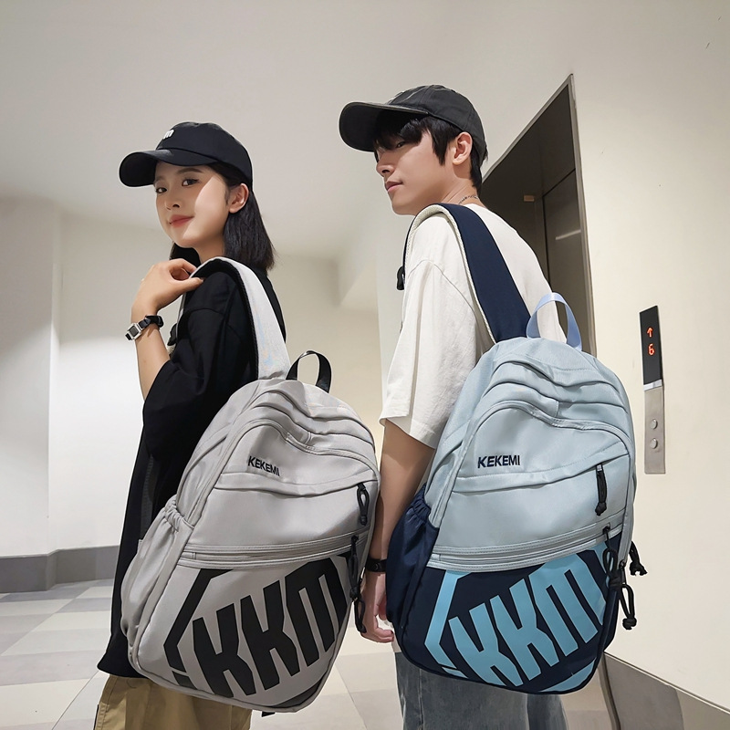 Mochila escolar 2025 nueva marca de moda para estudiantes universitarios Mochila de viaje por computadora de gran capacidad para estudiantes de secundaria y preparatoria