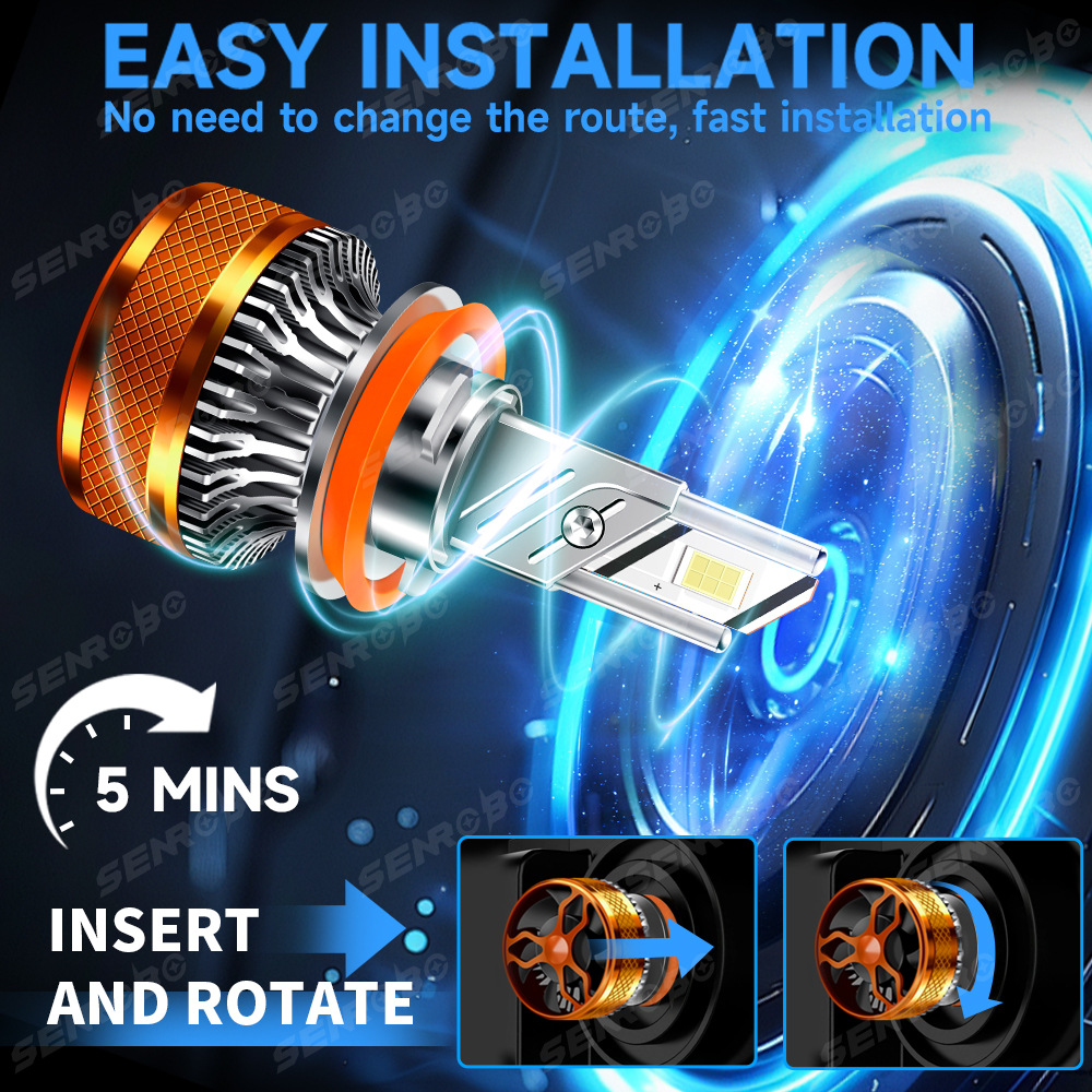 Transfronterizos dedicados a los faros super brillantes para automóviles, bombillas de luz alta H4 H7H1 9005