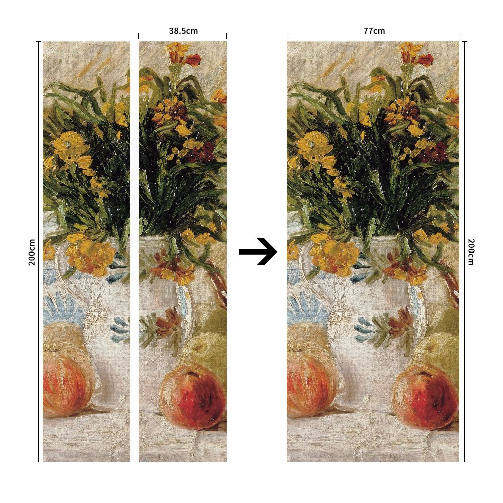 Pegatinas para puertas 3D respetuosas con el medio ambiente, autoadhesivos, fabricantes de origen al por mayor, patrones populares transfronterizos de alta definición, adhesivos para puertas impermeables, a prueba de aceite y antiincrustantes