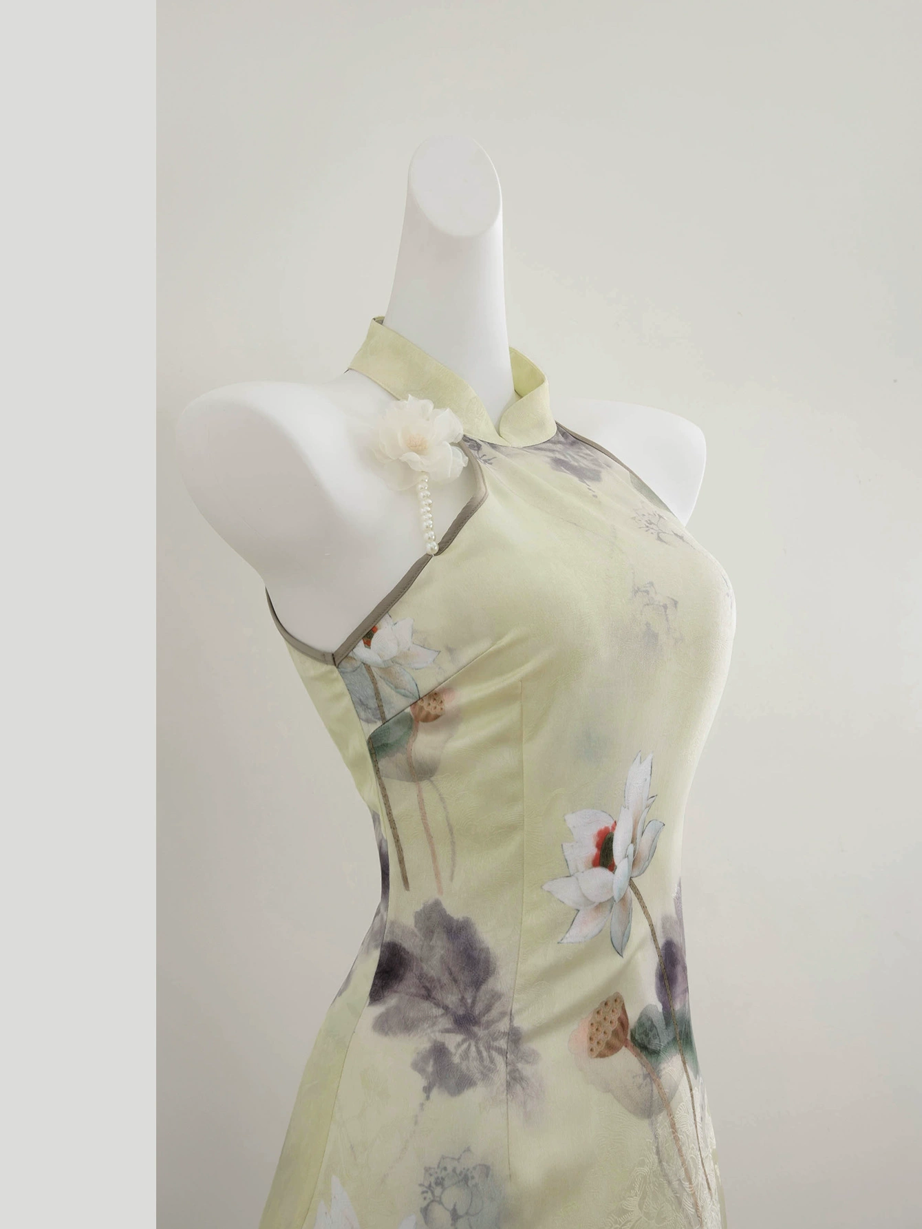 Poster, cheongsam sleevless, Chinese style