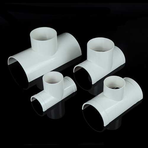 PVC open tee leak-sealing patch for quick drainage pipe repair, enabling pipe modification and hole creation to prevent leaks—also available as an angled open tee.
