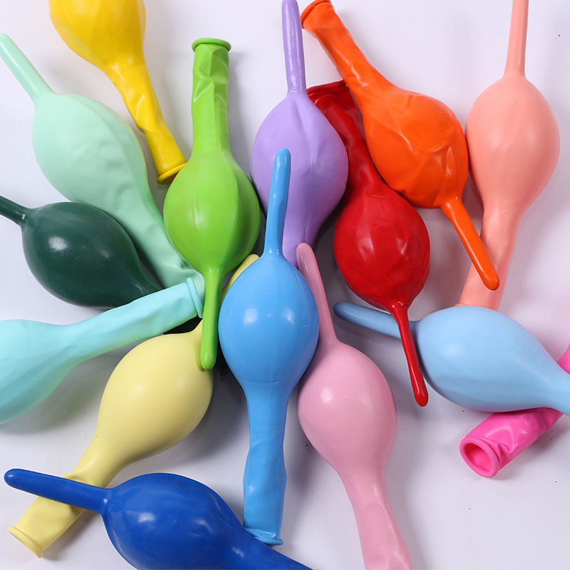 Globo de la cola de 10 pulgadas 2,4g engrosada boda fiesta de cumpleaños Fondo pared escena diseño Bola de conexión