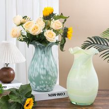 法式浪漫奶油风手工吹制玻璃花瓶几何花插水培玄关样品房装饰礼物