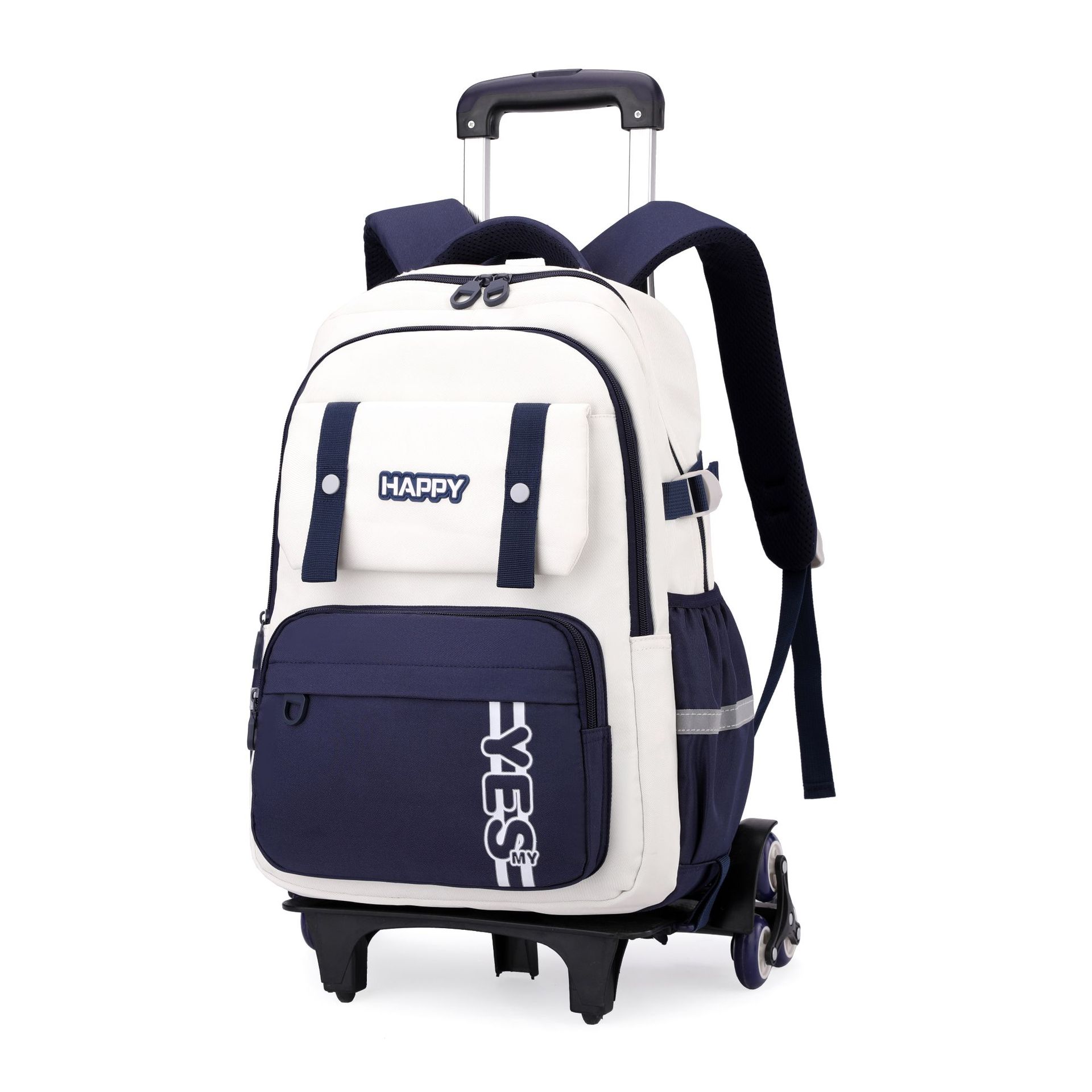 Mochila de tracción transfronteriza de peces naturales para estudiantes de primaria que trepan escaleras, mochila de gran capacidad para grados 3 - 6, mochila de doble propósito