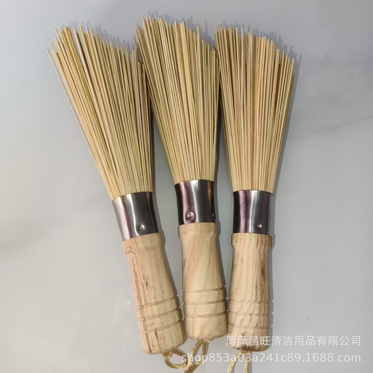老式竹制锅刷厨房清洁刷竹丝斜口锅刷洗碗洗锅炊帚不粘锅长柄刷