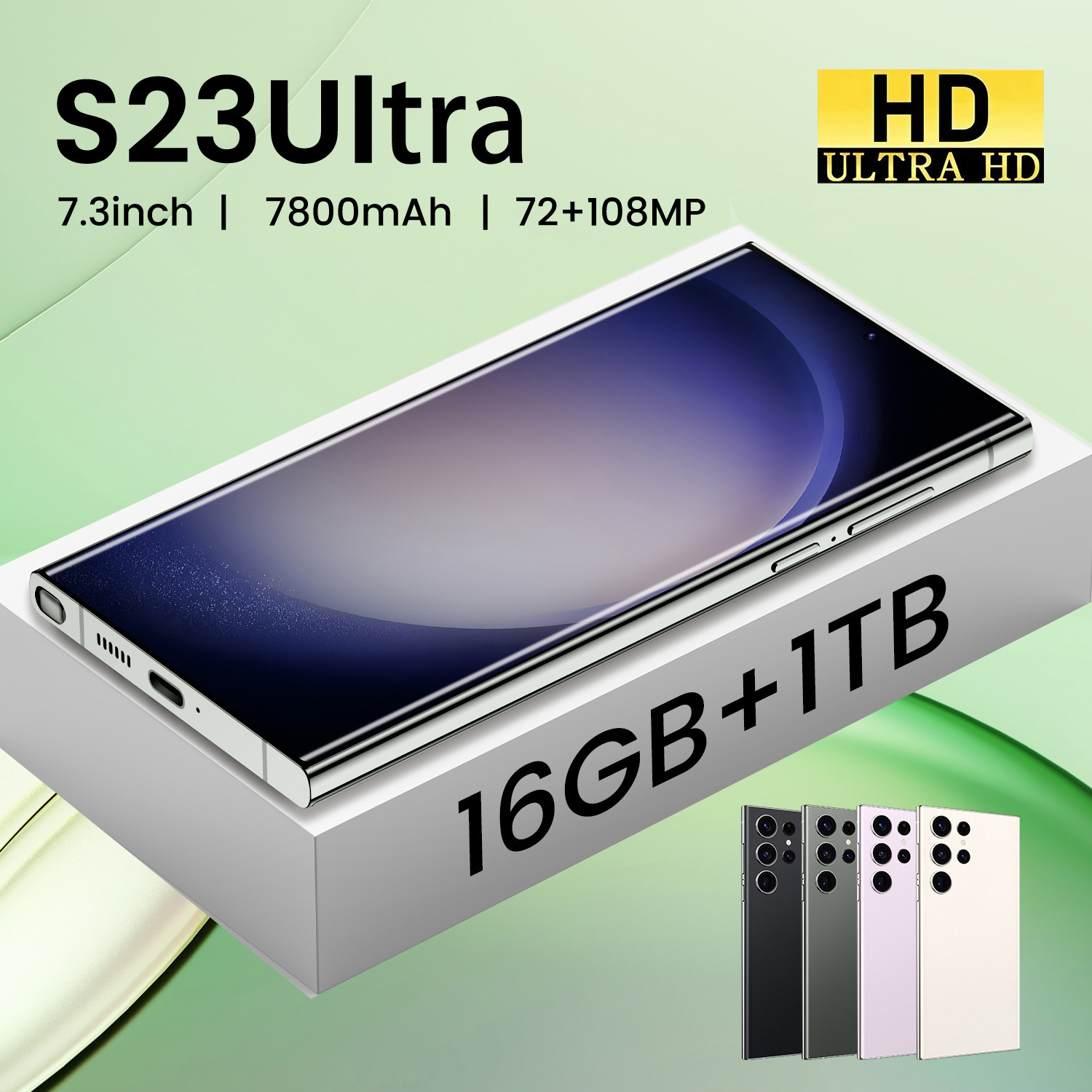 (Cross-border trading), S23, smartphone, 6.78 inch, 16G, Android, Aliexpress