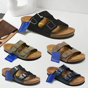 Birkenstock shoes Arizona slippers cork sandals men's shoes women's shoes Birkenstock shoes bk correct letters cross-border foreign trade