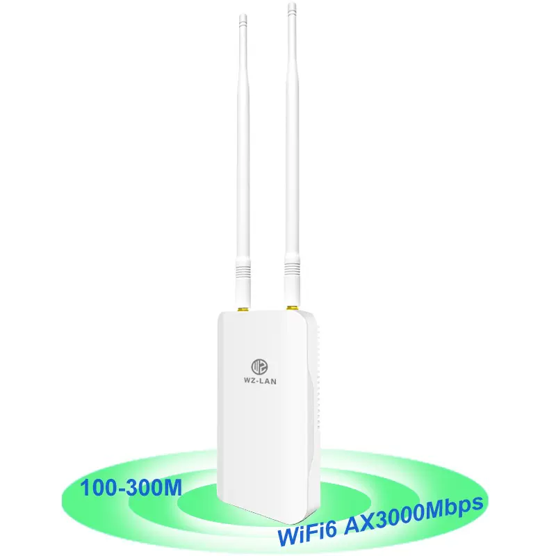 WiFi6 3000Mbps大功率户外无线ap室内外防水千兆工业WiFi路由器