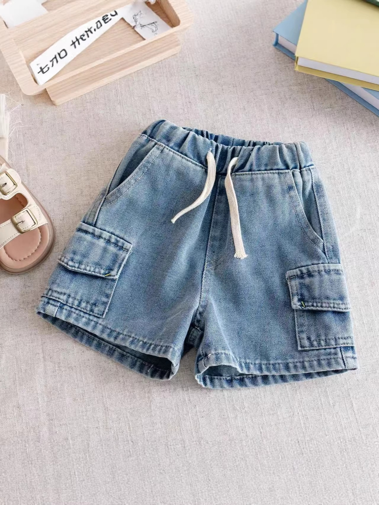Summer denim skirt for boys
