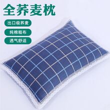 全荞麦壳枕头单人宿舍枕芯带枕套护颈椎荞麦皮硬大人助睡眠赵之郑