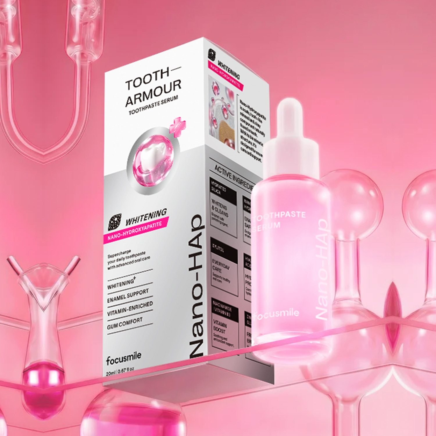 Serum dental transfronterizo Nano hidroxiapatita Pasta dental Serum Armour dental