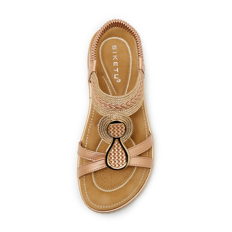 Sandal nữ đế xuồng cao gót 9 cm quai chéo bản to — Champagne màu, màu đen, màu xám chi tiết 33