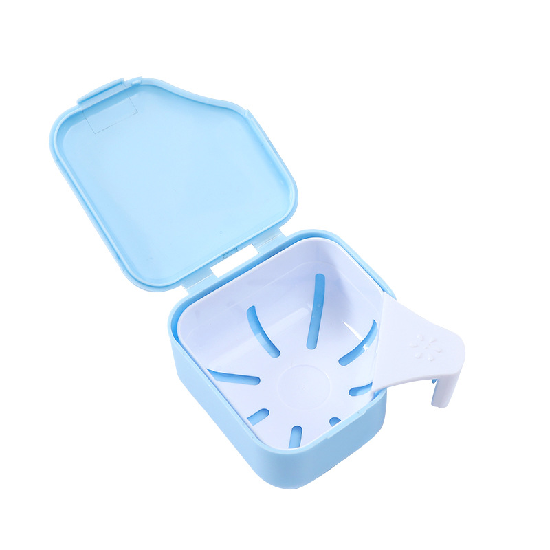 Caja de dentaduras caja de dentadura de limpieza de almacenamiento de dentadura de ancianos caja de almacenamiento de dentaduras caja de limpieza caja de taza de dientes