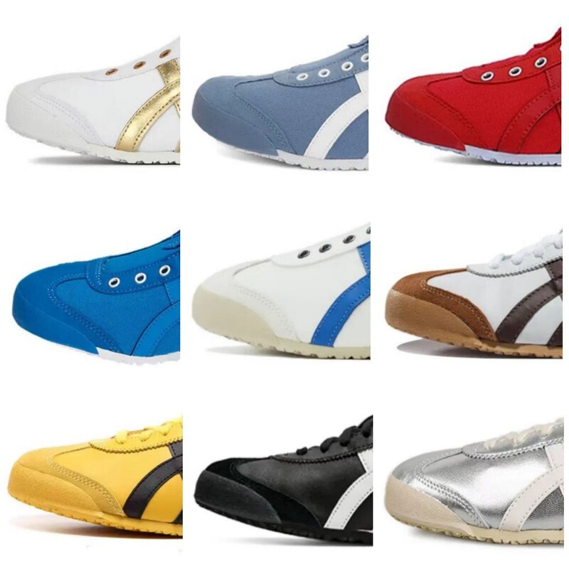 Nagata Pure Original Onitsuka Tiger Classic Lazy One-Step Lightweight Low-Top Couple Sports and Casual Running White Shoes