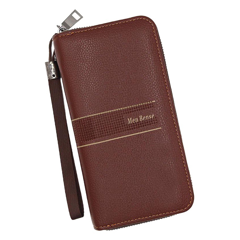 Nuevo estilo coreano hombres larga cartera gran capacidad embrague moda cremallera cartera suministro directo de fábrica