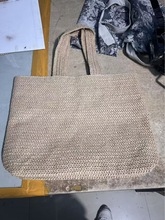 跨境高品质法式简约镂空编织包2025新款手工百搭单肩草编包托特包