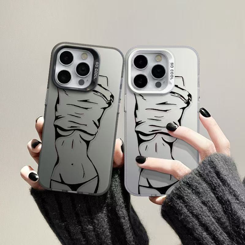 Nuevas líneas europeas y americanas para iPhone 16 funda para teléfono móvil Apple 15promax/14/13pro/12/11 hembra x