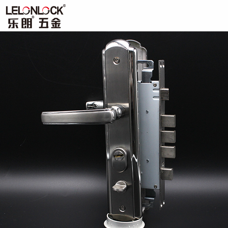 Acero inoxidable 304 bloqueo de panel de lujo cerradura de puerta antirrobo cerradura de madera europea cerradura de manija de puerta de entrada cerradura de mano