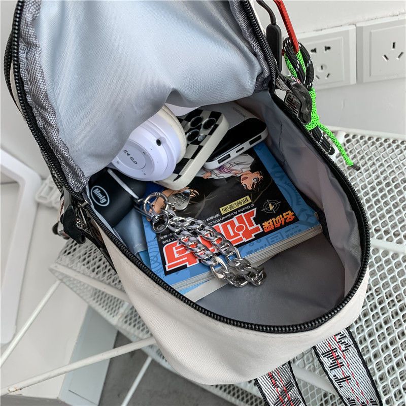 Trendy Brand New Ins Trendy Large Capacity Messenger Bag Mobile Phone Bag Japanese Sports All-match Backpack Chest Bag Shoulder Bag for Men