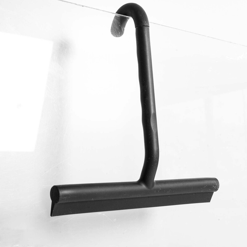 New Glass Door Shower Scraper Cleaning Scraper Integrated Silicone Built-In Hook Design Silicone Wiper