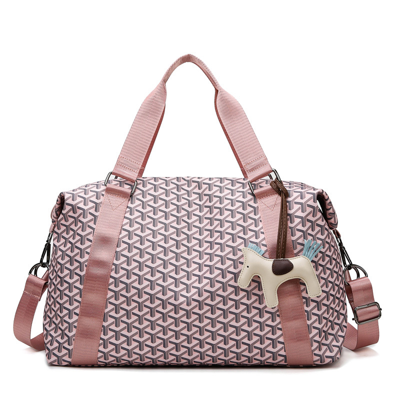 Bolsa de transporte de tela Oxford a prueba de agua, bolsa de viaje corto portátil de gran capacidad, bolsa de ocio deportiva para hombres.