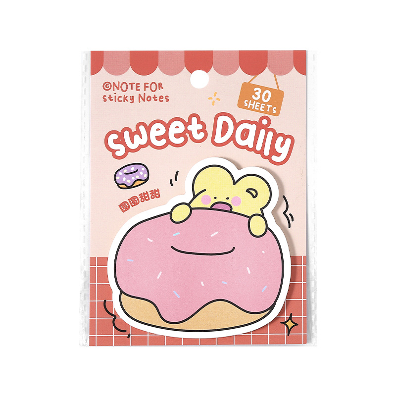 NOTE FOR Post-it Gulu Wonderful House Series Cute Showa Animal Graffiti Notas de mensaje