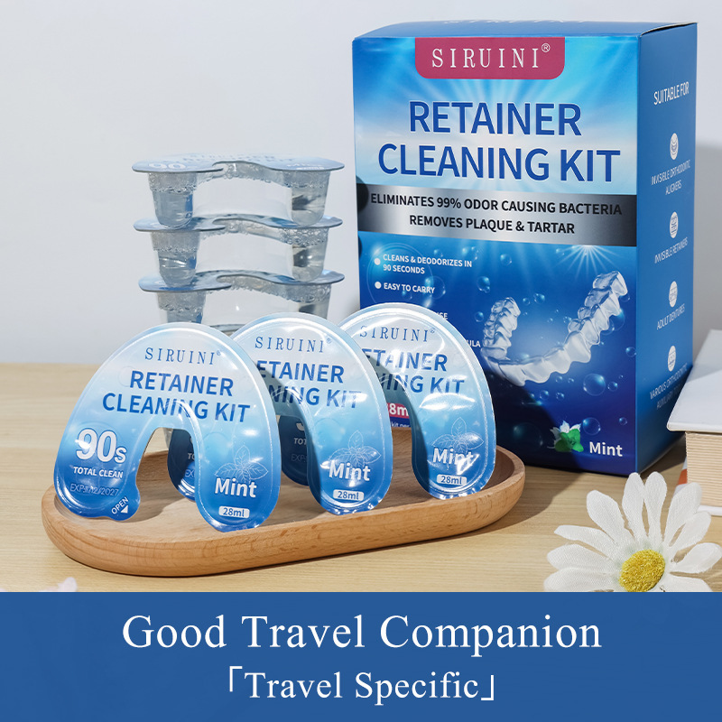 Cross Braces Cleaning fluid orthodontics Holder Cleaning agent Denture Cleaning fluid disposable clean wholesale