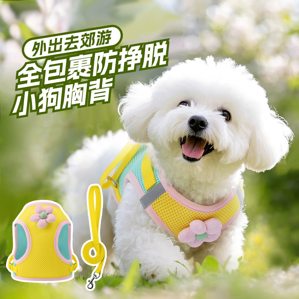 Новый кошачий поводок милый маленький и средний собачий нагрудный ремень