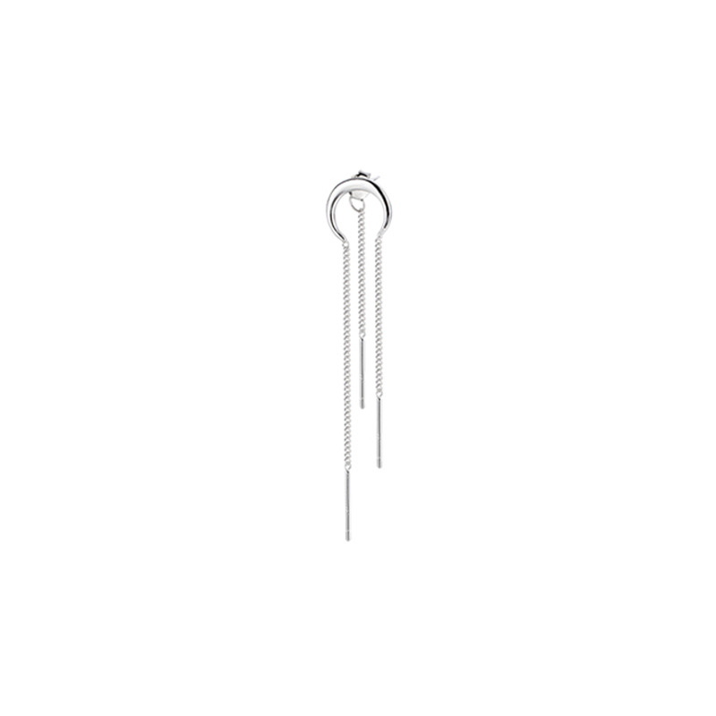 Pendientes súper largos de alta calidad para mujer 2025, colgante de media luna, cadena para oreja, delgadores faciales para cara redonda, pendiente de borla, venta al por mayor image 5