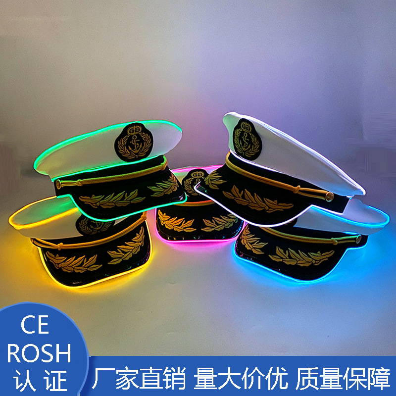Sombrero de Vaquero LED para Fiestas de Algodón para Eventos y Escenario