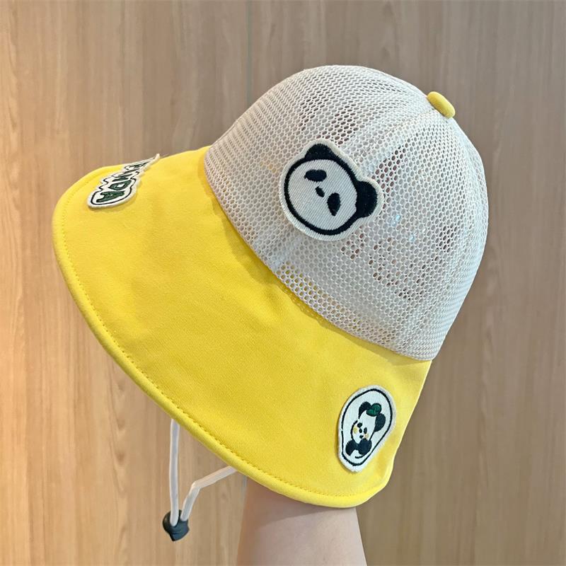 Sombrero de bebé, sombrero de visera de malla transpirable de verano, sombrero para el sol de aleros grandes para bebés, sombrero para el sol para niños lindos