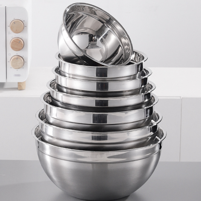 Tazón de acero inoxidable Amazon, tazón para cocinar, tazón para amasar, tazón para condimentos, tazón multiusos para ensaladas frías con tapa, tazón multifuncional